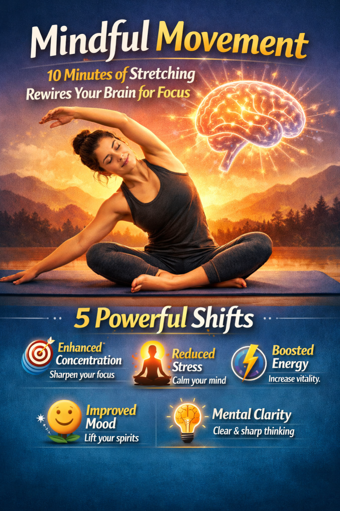 mindful movement meditation for focus and stress relief