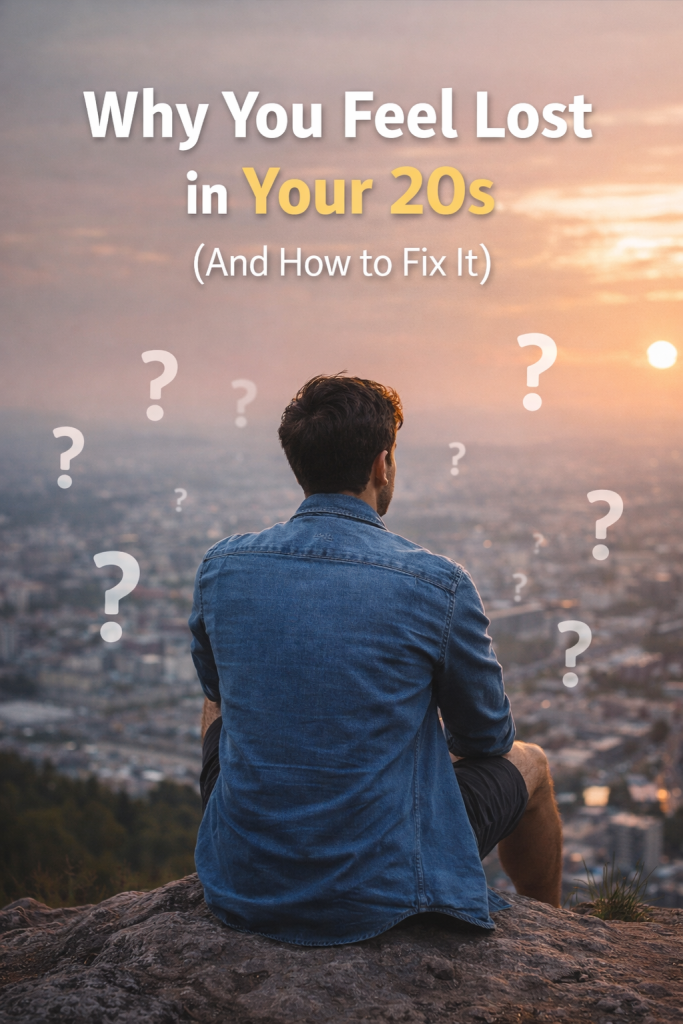 Feeling lost in your 20s concept image